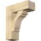 Ekena Millwork Merced Block Rough Sawn Bracket w/ Offset Brace, Douglas Fir, 8"W x 22"D x 26"H BKT0806X22X26MRC05RDF - alternate 1